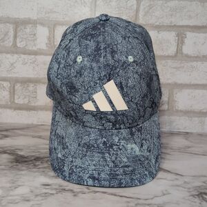 Adidas Golf Hat Semi Flash Aqua Tour Print Performance Snapback Cap, NWOT